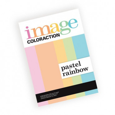 Image Coloraction  A4/80 g  värillinen paperi Pastel Rainbow | Euro Toimistotukut Oy