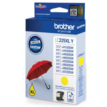Brother LC225XLY värikasetti keltainen | Euro Toimistotukut Oy