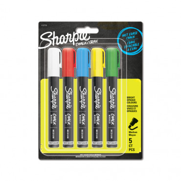 Sharpie Chalk Marker 5-blister värisarja (5) | Euro Toimistotukut Oy
