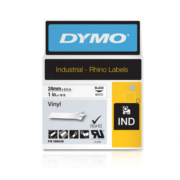 Dymo Rhino Industrial tarrateippi 24 mm mu/va vinyyli | Euro Toimistotukut Oy