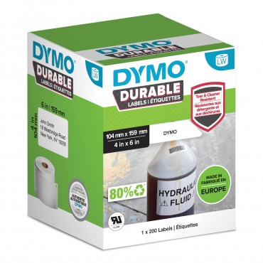 Dymo LabelWriter Durable kestotarrat 104 x 159 mm |  Euro Toimistotukut Oy