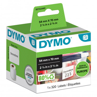 Dymo LabelWriter yleistarrat 70 x 54 mm | Euro Toimistotukut Oy