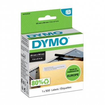 Dymo LabelWriter suuri palautusosoitetarra 54 x 25 mm | Euro Toimistotukut Oy