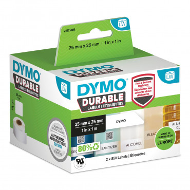Dymo LabelWriter Durable kestotarrat 25 x 25 mm |  Euro Toimistotukut Oy
