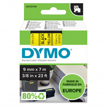 Dymo D1 tarrateippi 9 mm mu/ke | Euro Toimistotukut Oy