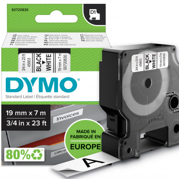 Dymo D1 tarrateippi 19 mm mu/va | Euro Toimistotukut Oy