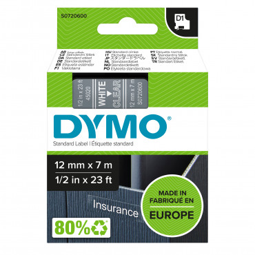 Dymo D1 tarrateippi 12 mm va/ki | Euro Toimistotukut Oy