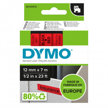 Dymo D1 tarrateippi 12 mm mu/pu | Euro Toimistotukut Oy