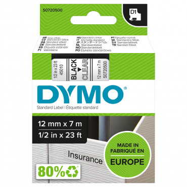 Dymo D1 tarrateippi 12 mm mu/ki | Euro Toimistotukut Oy