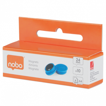 Nobo magneetit 24 mm sininen (10) | Euro Toimistotukut Oy
