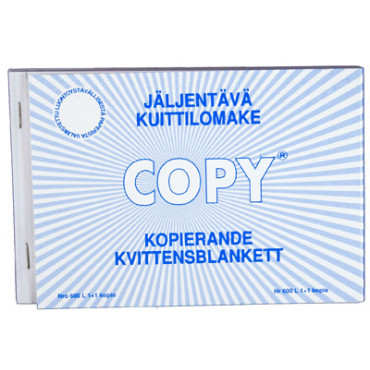 Copy kuittilomake  A6/100 vaaka jäljentävä | Euro Toimistotukut Oy