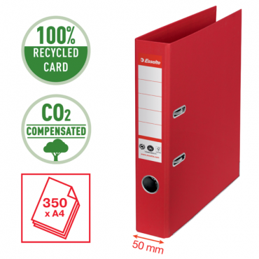 Esselte CO2 neutral mappi No.1 A4 50 mm punainen | Euro Toimistotukut Oy