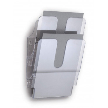 Durable Flexiplus seinäteline 2/A4 pysty kirkas | Euro Toimistotukut Oy