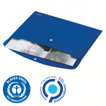 Leitz Recycle asiakirjatasku A4 PP sininen | Euro Toimistotukut Oy