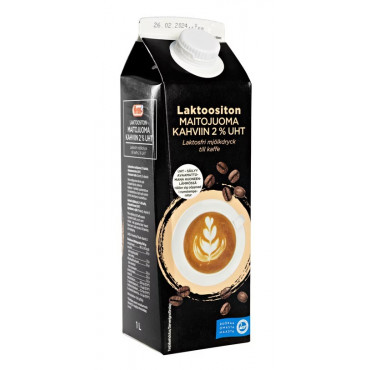 Menu maitojuoma kahviin 2 % 1 L UHT lton | Euro Toimistotukut Oy