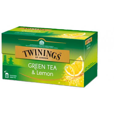 Tee Twinings vihreä tee 25 x 1,6 g sitruuna | Euro Toimistotukut Oy