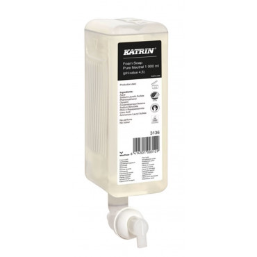 Katrin Vaahtosaippua Neutral 1000 ml 3136 (6) | Euro Toimistotukut Oy