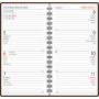 Agenda horizontal, ruskea