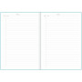 Planner-muistikirja, aqua
