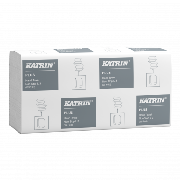 Katrin Plus käsipyyhe Non Stop L 3-krs valkoinen  87099 | Euro Toimistotukut Oy