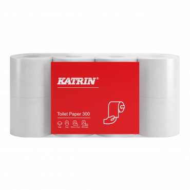 Katrin wc-paperi 300 arkkia 2-krs valkoinen 96060 | Euro Toimistotukut Oy