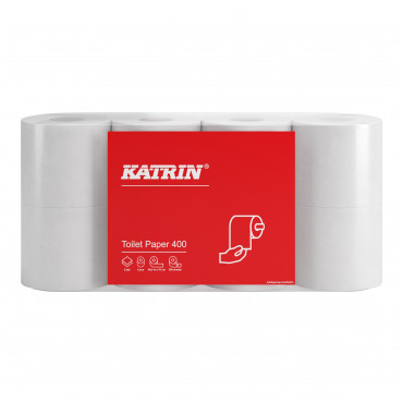 Katrin wc-paperi 400 valkoinen 2-krs 55340 | Euro Toimistotukut Oy