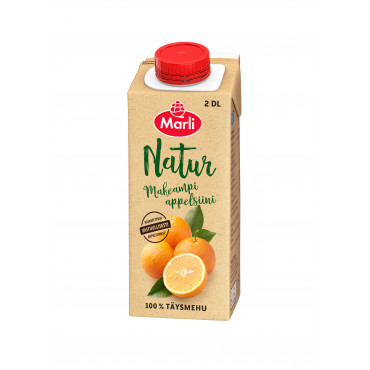 Marli Natur makeampi appelsiinitäysmehu 2 dl | Euro Toimistotukut Oy