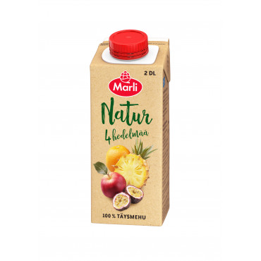 Marli Natur neljä hedelmää täysmehu 2 dl | Euro Toimistotukut Oy