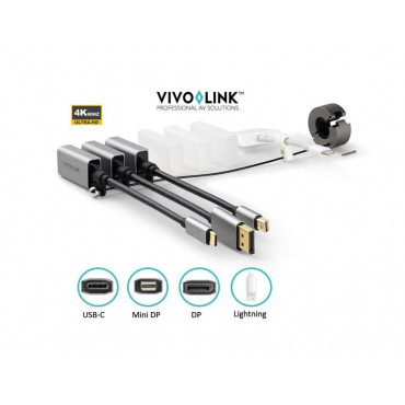 Vivolink Pro sovitinrengas USB-C, Displayport, Mini Displayport,  Lightning | Euro Toimistotukut Oy