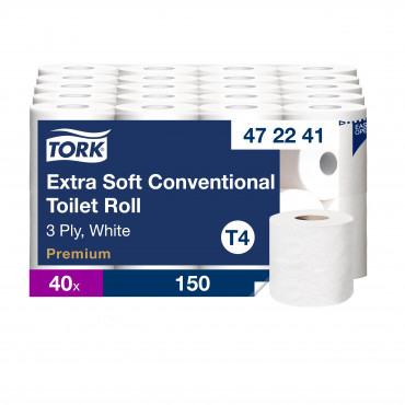 Tork Extra Soft WC-paperi valkoinen (40) | Euro Toimistotukut Oy