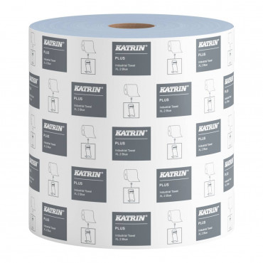 Katrin Plus Teollisuuspyyhe XL sininen 1000 arkkia 99351 (2) | Euro Toimistotukut Oy