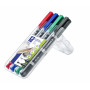 Staedtler 348 DUO huopakynä 4 väriä 0.6 mm/1.5 mm | Euro Toimistotukut Oy