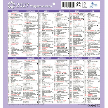 Seinäalmanakka/Väggalmanackan | Euro Toimistotukut Oy