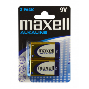 Maxell paristo 6LR61 9V 2-pack | Euro Toimistotukut Oy