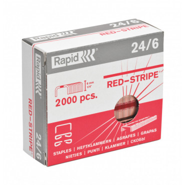 Rapid niitit 24/6 Red-Stripe (2000) | Euro Toimistotukut Oy