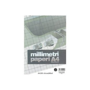 Millimetrilehtiö A4/20 oranssi | Euro Toimistotukut Oy